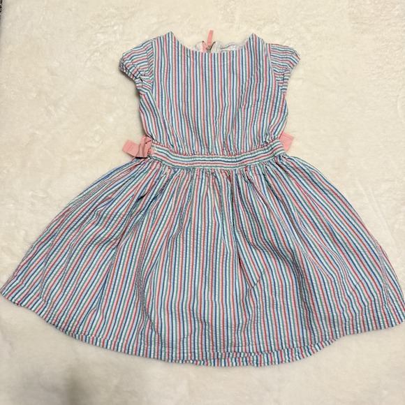 Crewcuts Other - J Crew Cuts Girls Seersucker Multi Colors Striped Dress Size 6